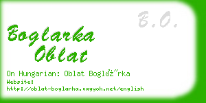 boglarka oblat business card